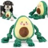 Plüsch-Avocado mit Quietscher für Hunde grün