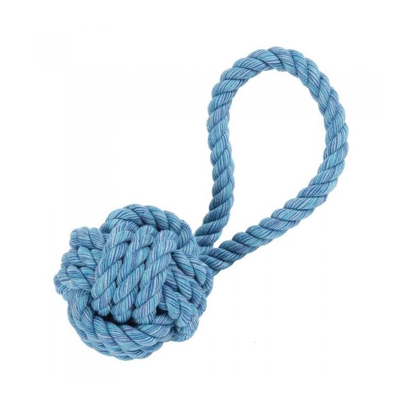 Glückliches Haustier-Ball-Schlepper-Hundespielzeug One Size tropischer regenwald-farbe