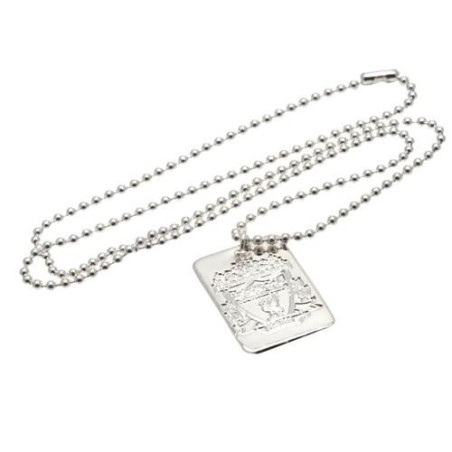 Liverpool FC versilberte Erkennungsmarke und Kette One Size silber