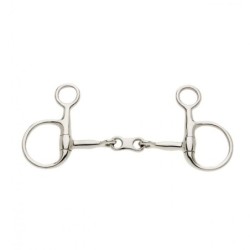 Lorina French Link Hanging Cheek Snaffle 6.5in silber
