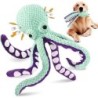 Plüsch-Oktopus mit Quietscher für Ihren Hund grün