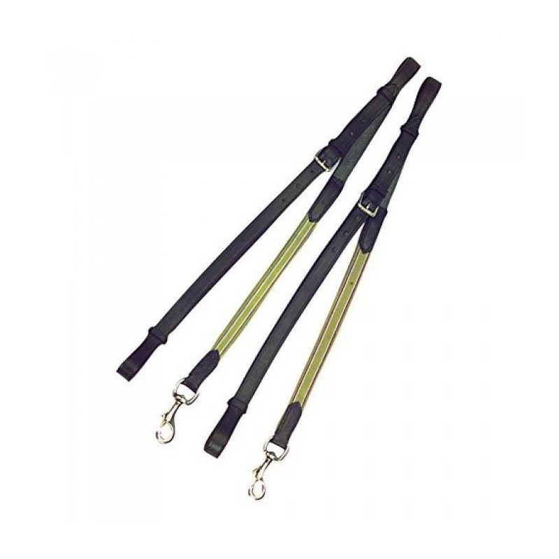 Kincade Leder/elastische Seitenzügel One Size schwarz
