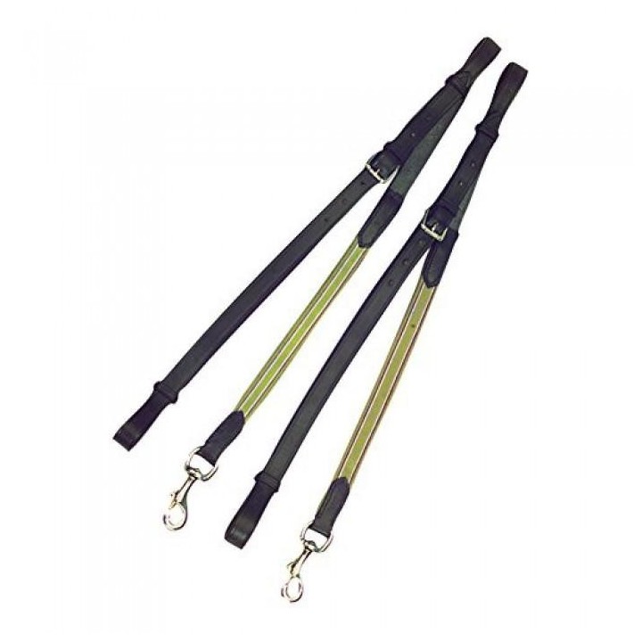 Kincade Leder/elastische Seitenzügel One Size schwarz