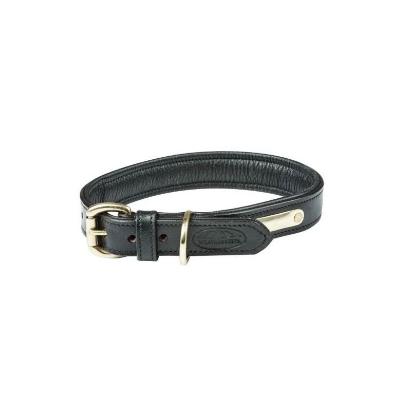 Weatherbeeta gepolstertes Hundehalsband aus Leder XS schwarz