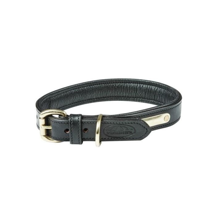 Weatherbeeta gepolstertes Hundehalsband aus Leder XS schwarz