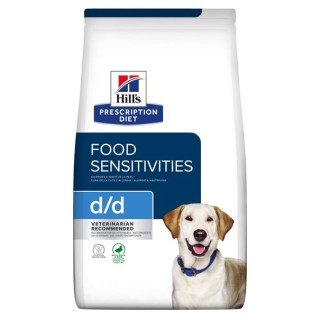 Hill's Prescription Diet d/d Food Sensitivities Hundefutter - Ente & Reis - 12 kg