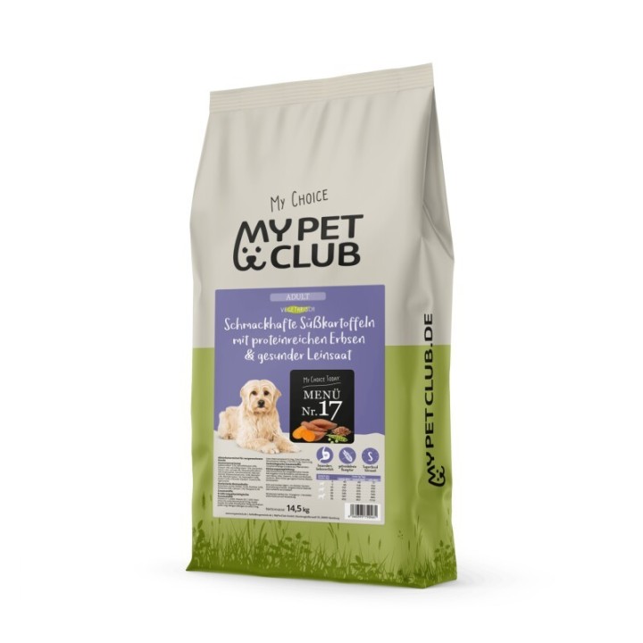 MyPetClub Vegan / Vegetarisches getreidefreies Hundefutter Purinarm, Sensitiv & Hypoallergen 14,5 kg