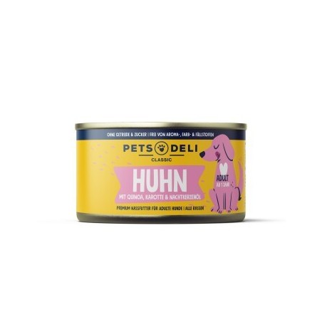 Pets Deli Nassfutter Hund, Huhn mit Karotte 6x200 g