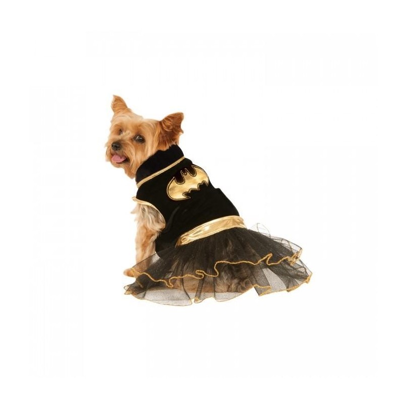 Batman Batgirl Hundekostüm S gold/schwarz