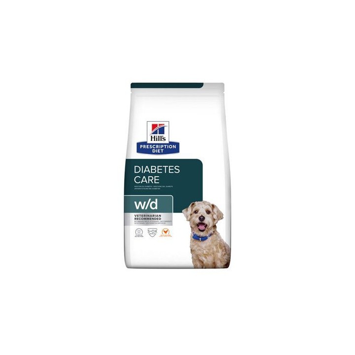Hill's Prescription Diet w/d Low Fat / Diabetes / Colitis Hundefutter - 4 kg