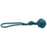 treusinn. Hundespielzeug Eco Tau Bolly petrol, Gr. M, Länge: ca. 35 cm, Durchmesser:  ca. 6,5 cm