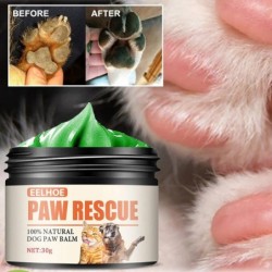 Pfotenbalsam für Hunde, 30 g, Schutzcreme für Katzen- und Hundepfoten, Feuchtigkeitscreme für Haustierpfoten, Schutzcreme für