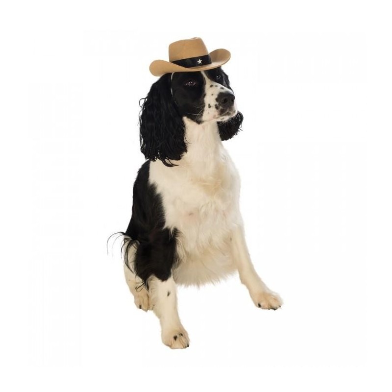 Bristol Neuheit Cowboyhut Hundekostüm S-M schwarz/creme