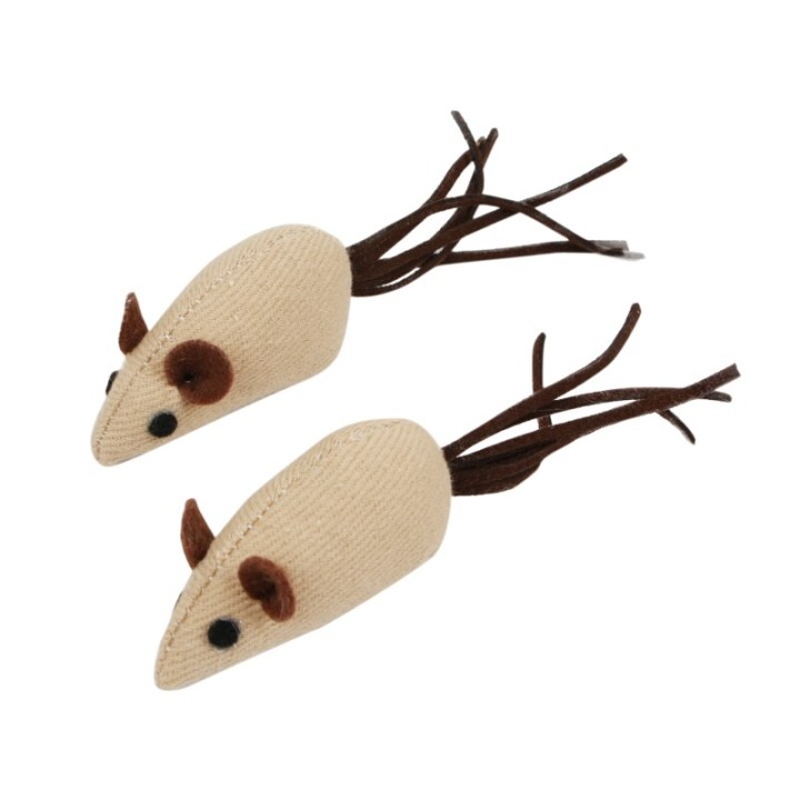 nobleza - 2x Vanille Spielmäuse für Katzen