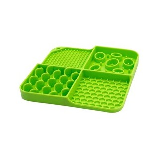 Hunde-Schleckmatte Eat Slow grün