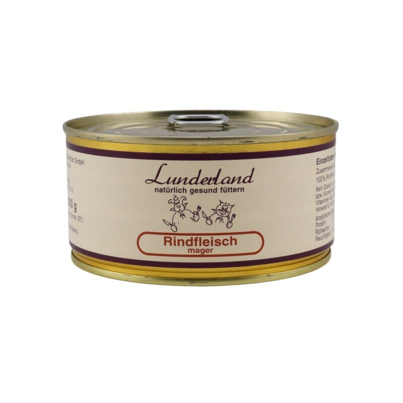 Lunderland Reinfleisch-Dose Rindfleisch mager 12x300 g