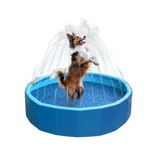 Hundepool Splash Sprinkler Pool blau, Höhe: ca. 30 cm, Durchmesser:  ca. 120 cm
