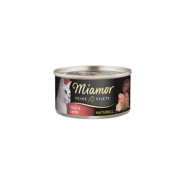 Miamor Feine Filets Naturelle Thunfisch und Lachs 96x80 g