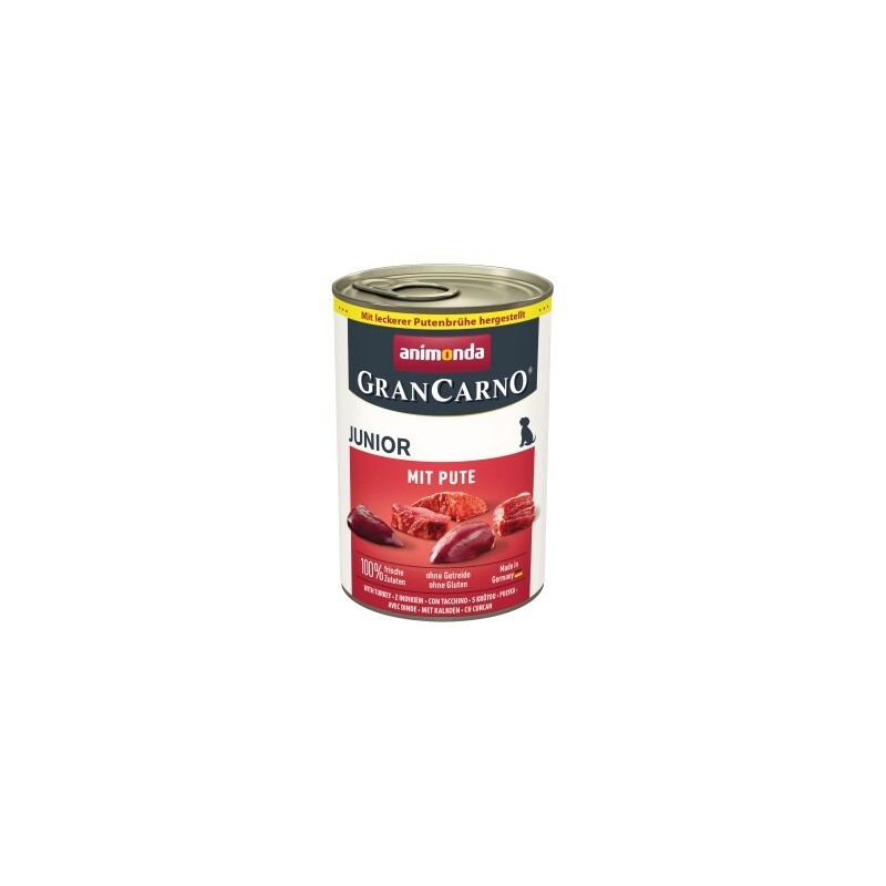 animonda GranCarno Original Nassfutter Hund Junior, Pute 12x400 g