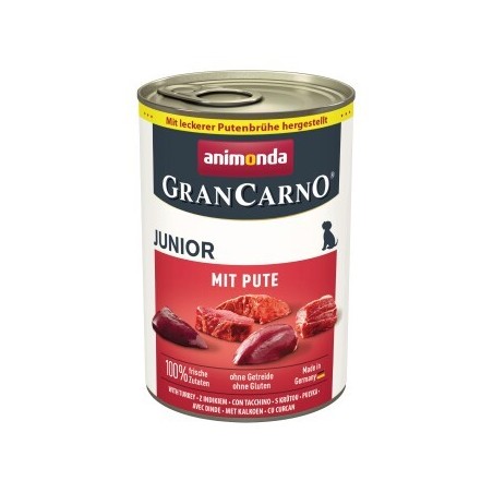 animonda GranCarno Original Nassfutter Hund Junior, Pute 12x400 g