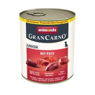 animonda GranCarno Original Nassfutter Hund Junior, Pute 24x800 g
