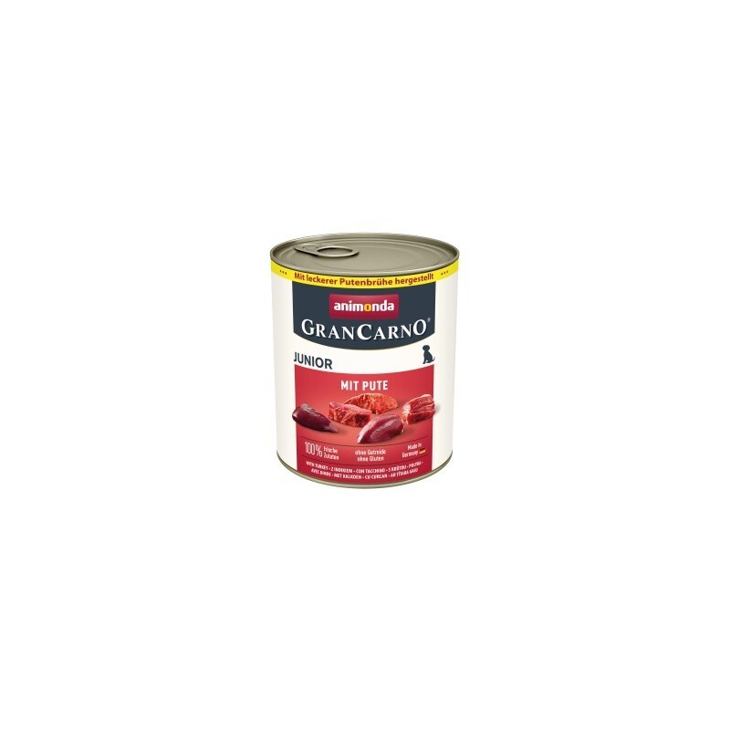 animonda GranCarno Original Nassfutter Hund Junior, Pute 24x800 g