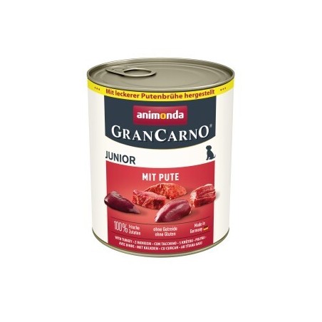 animonda GranCarno Original Nassfutter Hund Junior, Pute 24x800 g