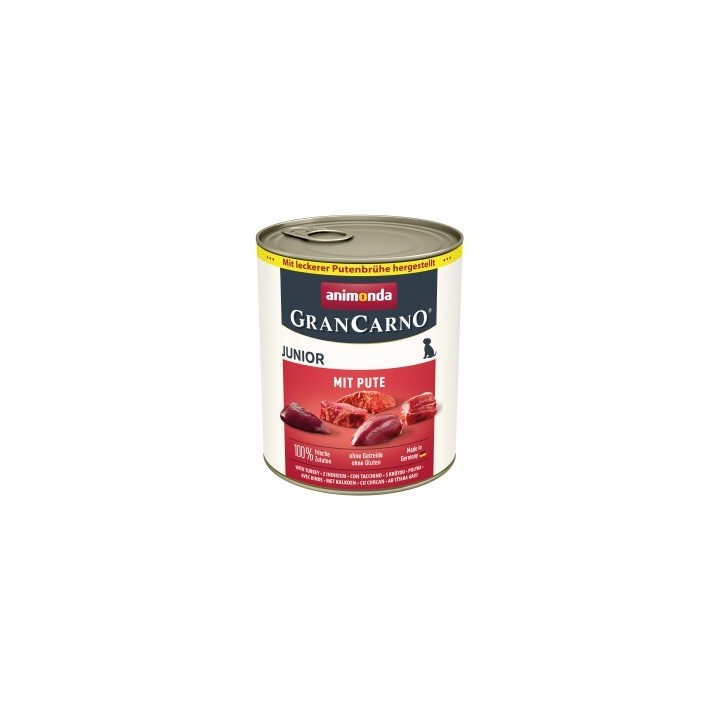 animonda GranCarno Original Nassfutter Hund Junior, Pute 24x800 g