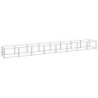 VidaXL Hundezwinger Stahl silber 8 m, 1 m, 70 cm