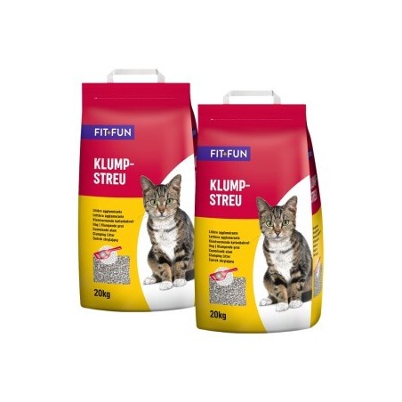 FIT+FUN Katzenstreu klumpend 2x20 kg