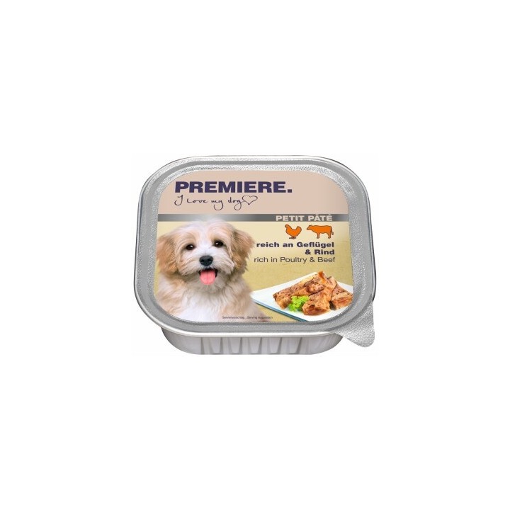 PREMIERE Petit Pâté Geflügel und Rind 44x150 g