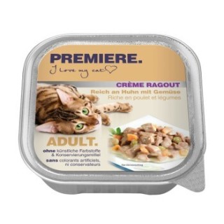 PREMIERE Crème Ragout Adult Huhn mit Gemüse 64x100 g