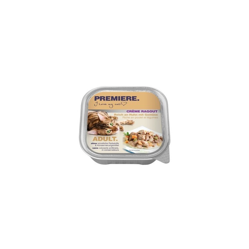 PREMIERE Crème Ragout Adult Huhn mit Gemüse 64x100 g