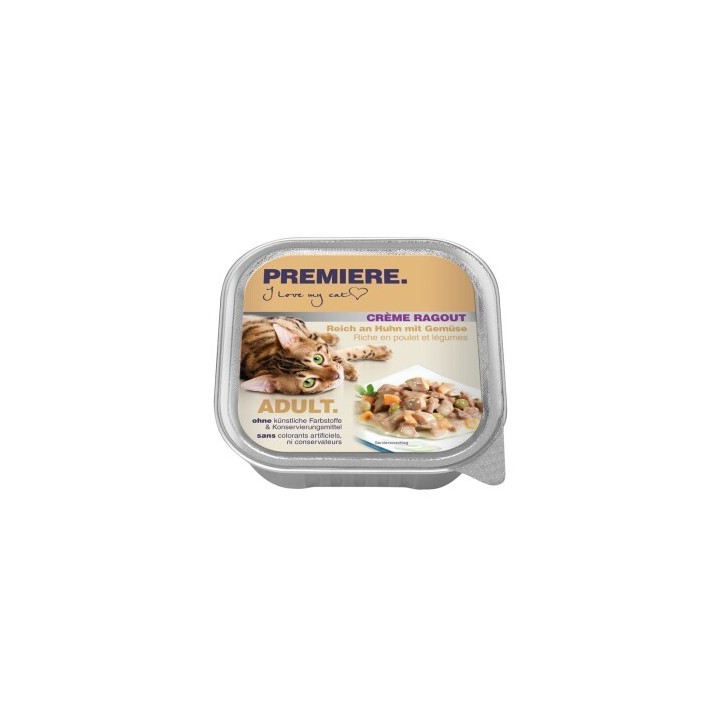 PREMIERE Crème Ragout Adult Huhn mit Gemüse 64x100 g