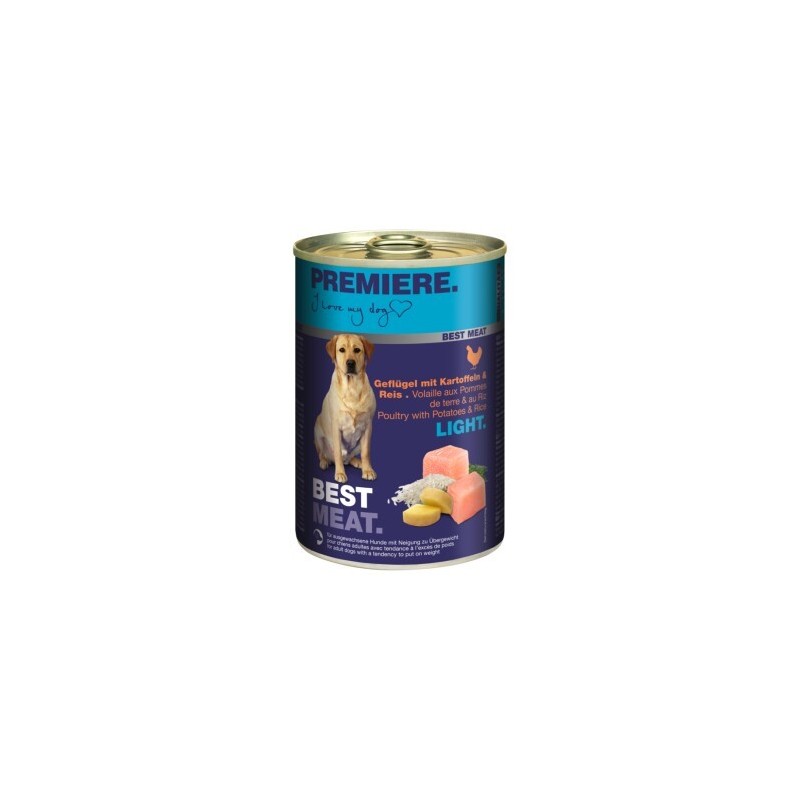 PREMIERE Best Meat Light Geflügel und Reis 12x400 g