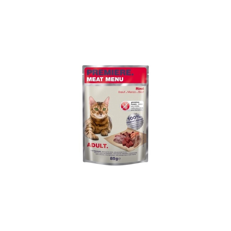 PREMIERE Meat Menu Adult Rind 24x85 g