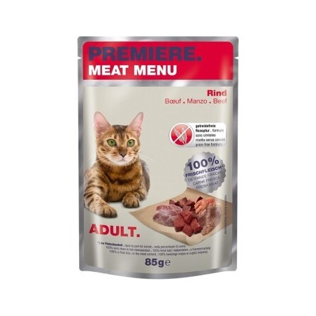 PREMIERE Meat Menu Adult Rind 24x85 g