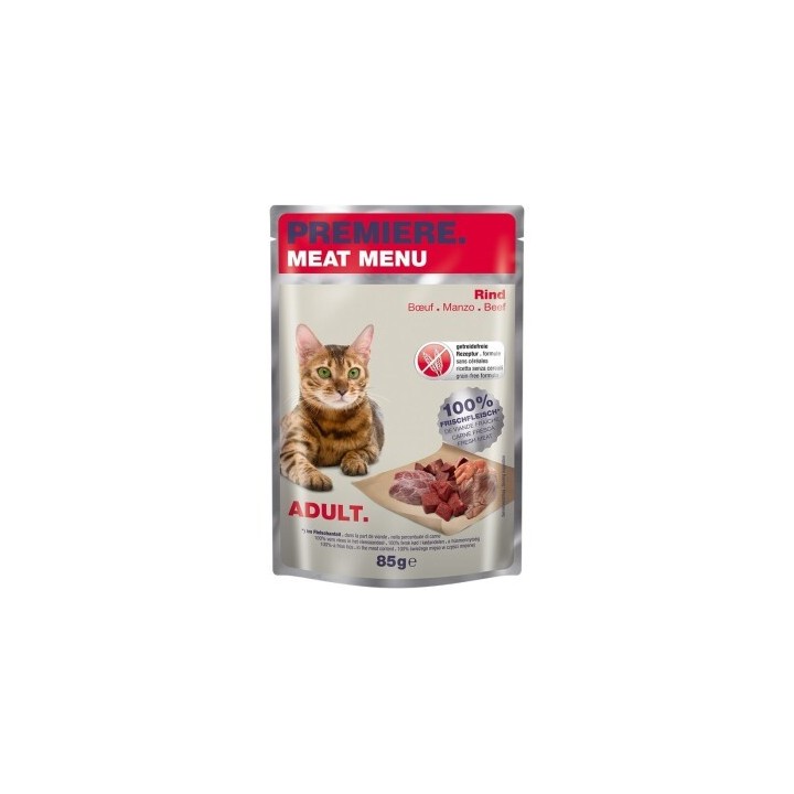 PREMIERE Meat Menu Adult Rind 24x85 g