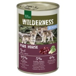 REAL NATURE WILDERNESS Nassfutter für Hunde Junior Pure Horse, Pferd 24x400 g