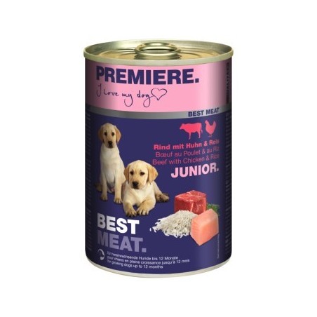 PREMIERE Best Meat Junior Huhn und Rind 24x400 g
