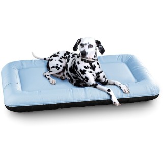 Knuffelwuff Wasserfestes In und Outdoor Hundebett Lucky Color Edition aus Nylongewebe blau XL