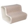 dogBeam® Hundetreppe white/sand, Maße: ca. 34 x 38 x 25 cm