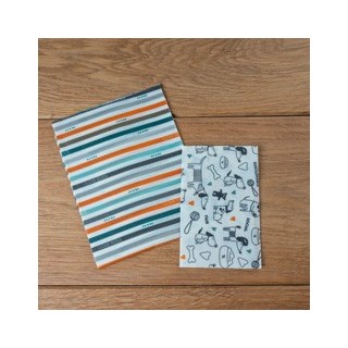 treusinn. Bienenwachstuch Maja weiß/bunt