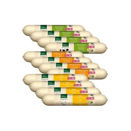 REAL NATURE Original Adult Katzenwurst Mixpaket 12x70 g