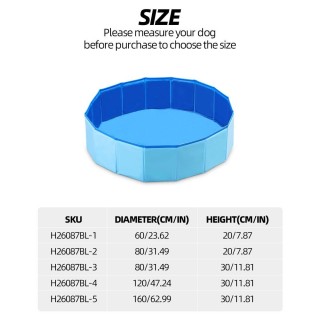 Schwimmbad für Haustiere für Haustiere. Schwimmbad für Hunde Blue20X80cm blau