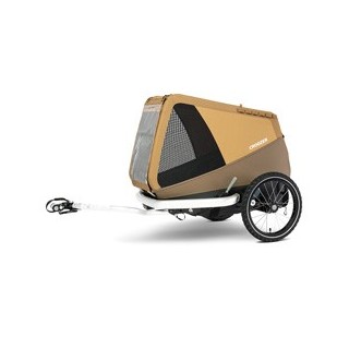 Croozer® Hunde-Fahrradanhänger Dog Enna sundown yellow, Maße: ca. 75 x 40 cm, Räder: 16“