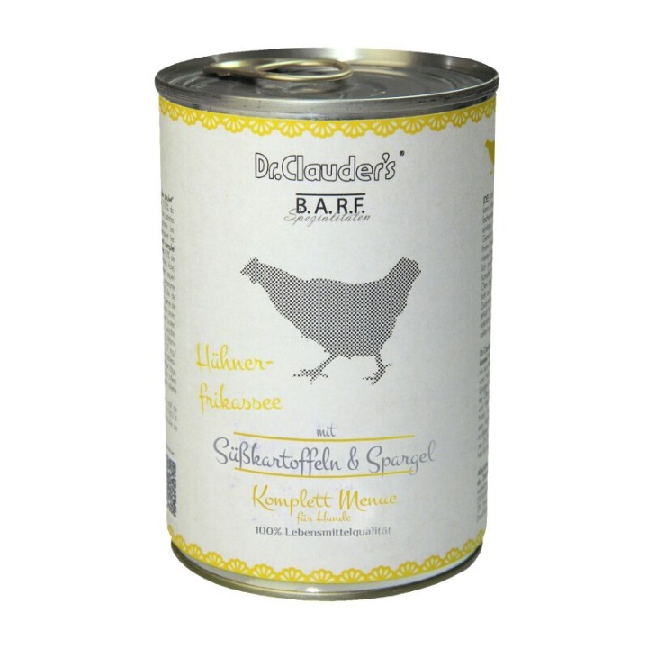 Dr. Clauder's B.A.R.F. Komplett Menue Hühnerfrikassee 12x400 g