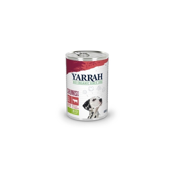 Yarrah Bio Nassfutter Adult 12x405 g Rind