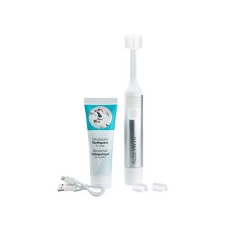 Cleany Teeth Hunde-Ultraschallzahnbürste Clean silber