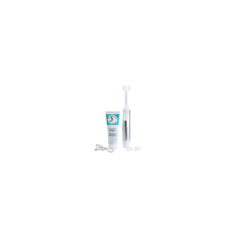 Cleany Teeth Hunde-Ultraschallzahnbürste Clean silber